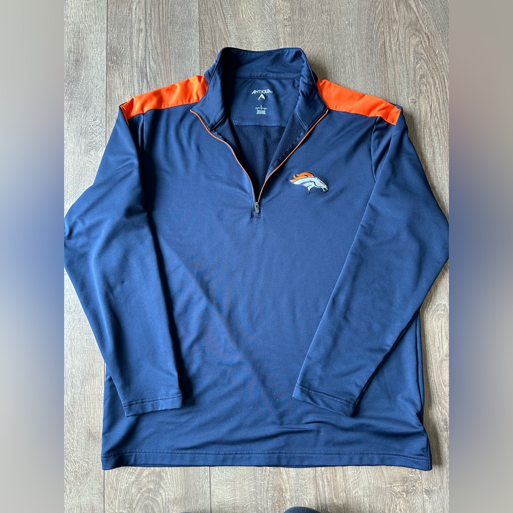 Men’s Broncos 3/4 Zip Pullover